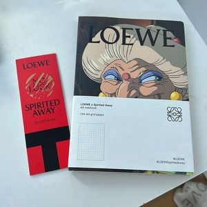 New limited edition loewe spirited away yubaba notebook
